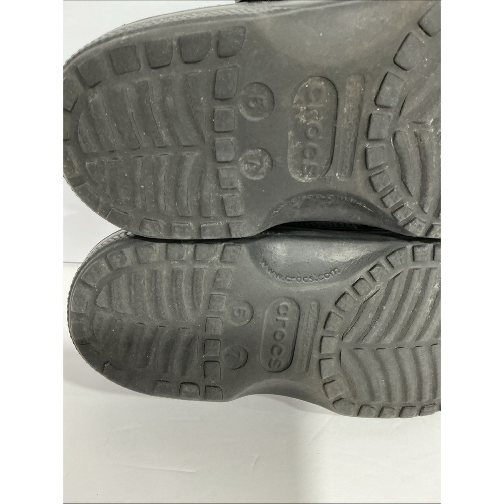 Crocs Slip On Clogs, Men's 5 Women's 7, Black - Picture 7 of 7